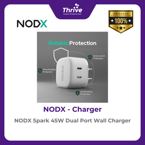 NODX Spark 45W Dual Port Wall Charger - C45012