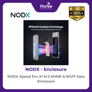 NODX Xpand Pro X1 M.2 NVME & NGFF Sata Enclosure - E02031