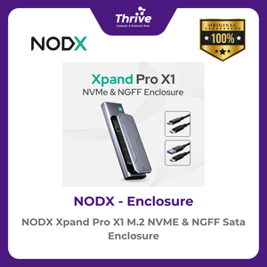 NODX Xpand Pro X1 M.2 NVME & NGFF Sata Enclosure - E02031