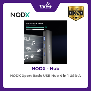 NODX Xport Basic USB Hub 4 in 1 USB-A - H02041