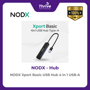 NODX Xport Basic USB Hub 4 in 1 USB-A - H02041