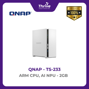 QNAP TS-233 - NAS ARM CPU, AI NPU, 2-Bay Storage Solution