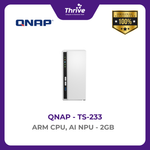Load image into Gallery viewer, QNAP TS-233 - NAS ARM CPU, AI NPU, 2-Bay Storage Solution
