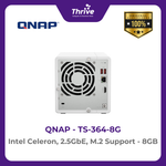 Load image into Gallery viewer, QNAP TS-364-8G Intel Celeron, 2.5GbE, M.2 Support