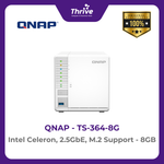 Load image into Gallery viewer, QNAP TS-364-8G Intel Celeron, 2.5GbE, M.2 Support