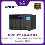 Load image into Gallery viewer, QNAP TVS-h874T-i7-32G Intel Core i7, Thunderbolt 4, 2.5GbE, M.2 Support