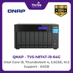 Load image into Gallery viewer, QNAP TVS-h874T-i9-64G Intel Core i9, Thunderbolt 4, 2.5GbE, M.2 Support