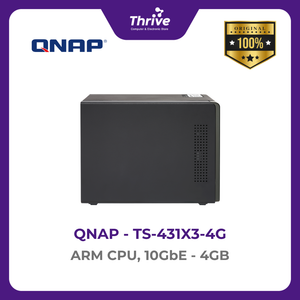 QNAP TS-431X3-4G ARM CPU, 10GbE