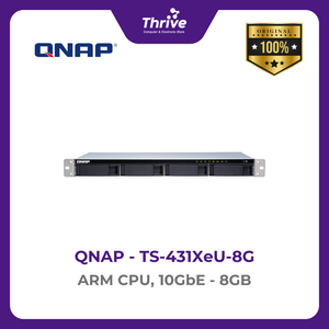 QNAP TS-431XeU-8GARM CPU, 10GbE