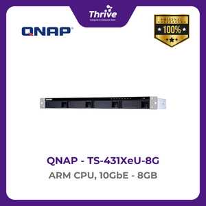 QNAP TS-431XeU-8GARM CPU, 10GbE