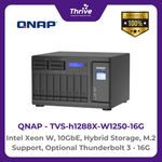 Load image into Gallery viewer, QNAP Intel Xeon W, 10GbE, Hybrid Storage, M.2 Support, Optional Thunderbolt 3 TVS-h1288X-W1250-16G