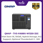 Load image into Gallery viewer, QNAP Intel Xeon W, 10GbE, Hybrid Storage, M.2 Support, Optional Thunderbolt 3 TVS-h1688X-W1250-32G