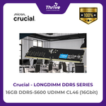 Load image into Gallery viewer, Crucial by Micron LONGDIMM SERIES 16GB DDR5-5600 UDIMM CL46 (16Gbit) PC5-44800 5600 Mhz - CT16G56C46U5