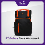 Load image into Gallery viewer, ET GoPack Black Waterproof - Tas Ransel Laptop 16 Inch Premium Anti Air (Black) | Stylish Backpack