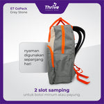 Load image into Gallery viewer, ET GoPack Grey Stone - Tas Laptop Wanita Premium (Grey) | Stylish Backpack