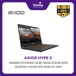 Load image into Gallery viewer, AXIOO PONGO 725 I7 12650H RTX2050 4GB/ 16GB 512GB DOS 15.6FHD 144HZ IPS RGB 3Y GRY