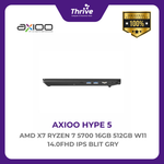 Load image into Gallery viewer, AXIOO HYPE 7 AMD X7 RYZEN 7 5700 16GB 512GB W11 14.0FHD IPS BLIT GRY