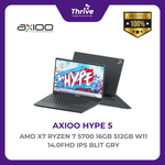 Load image into Gallery viewer, AXIOO HYPE 7 AMD X7 RYZEN 7 5700 16GB 512GB W11 14.0FHD IPS BLIT GRY