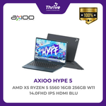 Load image into Gallery viewer, AXIOO HYPE 5 AMD X5 RYZEN 5 5560 16GB 256GB W11 14.0FHD IPS HDMI GRY