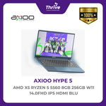 Load image into Gallery viewer, AXIOO HYPE 5 AMD X5 RYZEN 5 5560 8GB 256GB W11 14.0FHD IPS HDMI BLU