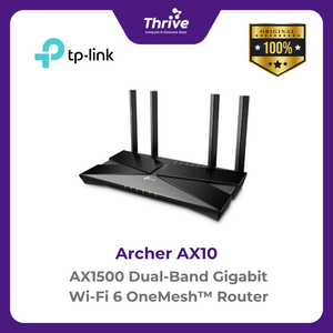 TP-LINK AX1500 Dual-Band Gigabit Wi-Fi 6 OneMesh™ Router