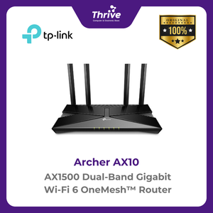 TP-LINK AX1500 Dual-Band Gigabit Wi-Fi 6 OneMesh™ Router