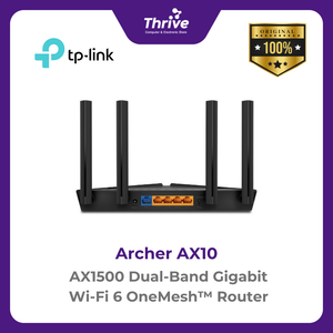 TP-LINK AX1500 Dual-Band Gigabit Wi-Fi 6 OneMesh™ Router