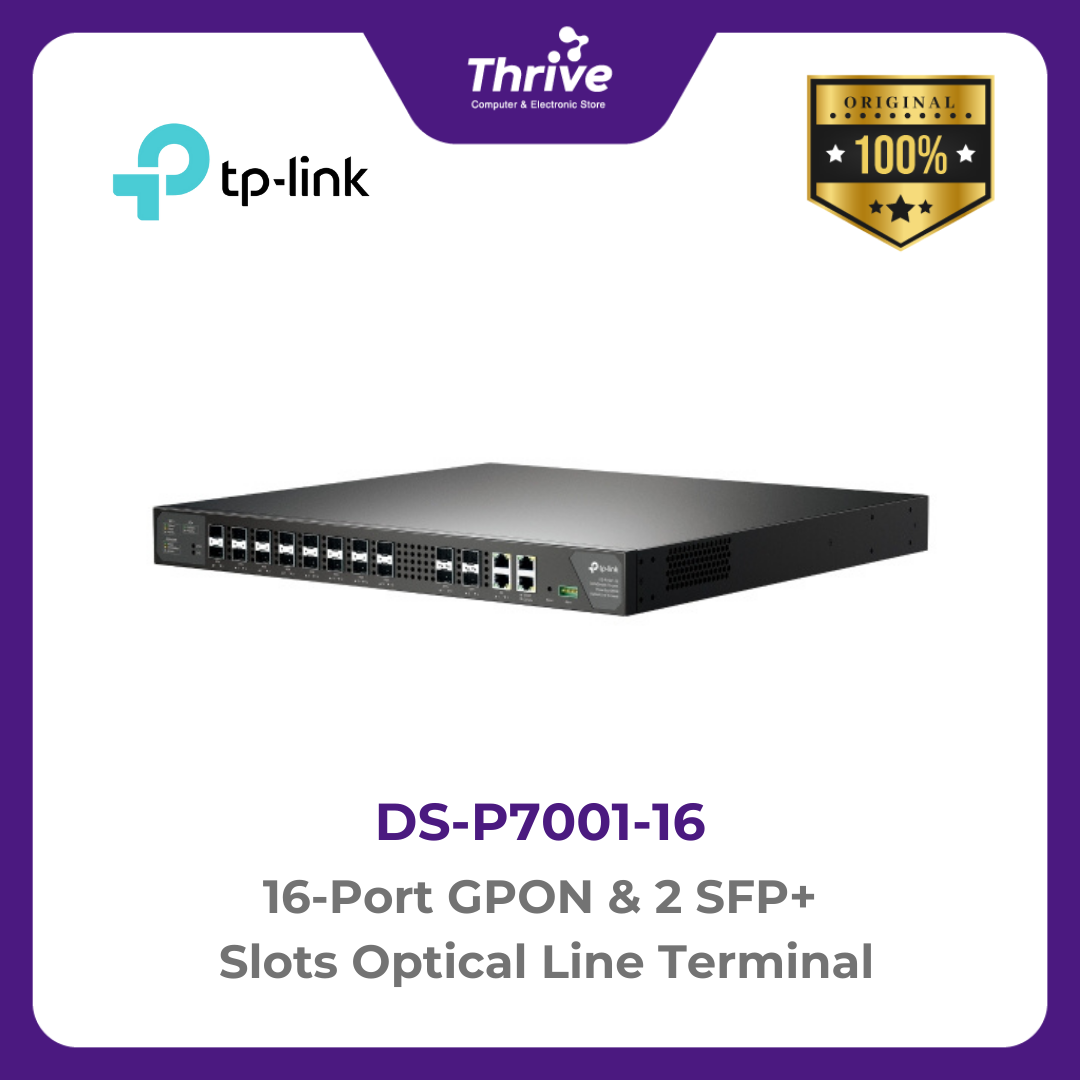 TP-LINK 16-Port GPON & 2 SFP+ Slots Optical Line Terminal - Sultan Store