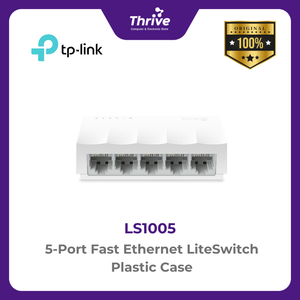 TP-LINK 5-Port Fast Ethernet LiteSwitch Plastic Case