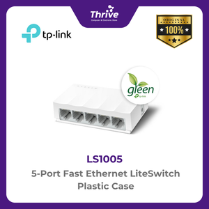 TP-LINK 5-Port Fast Ethernet LiteSwitch Plastic Case