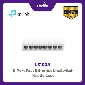 TP-LINK 8-Port Fast Ethernet LiteSwitch Plastic Case