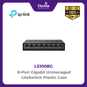 TP-LINK 8-Port Gigabit Unmanaged LiteSwitch Plastic Case