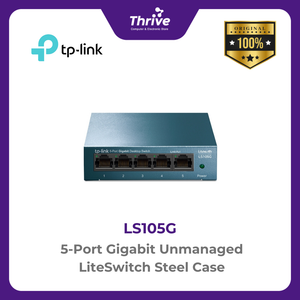 TP-LINK 5-Port Gigabit Unmanaged LiteSwitch Steel Case