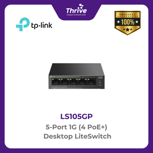 TP-LINK 5-Port 1G (4 PoE+) Desktop LiteSwitch