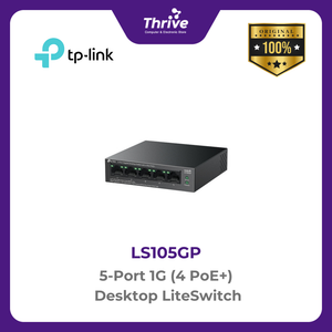 TP-LINK 5-Port 1G (4 PoE+) Desktop LiteSwitch