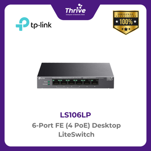 TP-LINK 6-Port FE (4 PoE) Desktop LiteSwitch