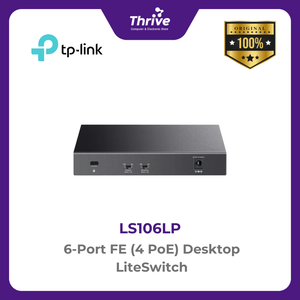 TP-LINK 6-Port FE (4 PoE) Desktop LiteSwitch