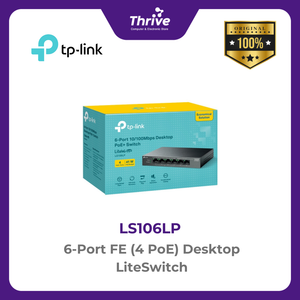 TP-LINK 6-Port FE (4 PoE) Desktop LiteSwitch