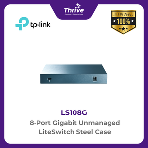 TP-LINK 8-Port Gigabit Unmanaged LiteSwitch Steel Case