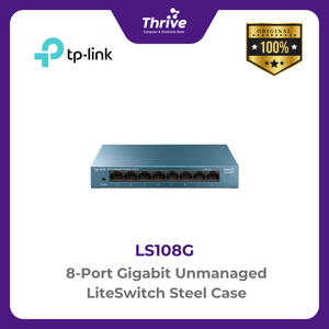 TP-LINK 8-Port Gigabit Unmanaged LiteSwitch Steel Case