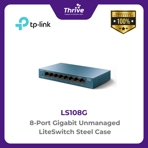 TP-LINK 8-Port Gigabit Unmanaged LiteSwitch Steel Case