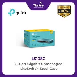 TP-LINK 8-Port Gigabit Unmanaged LiteSwitch Steel Case