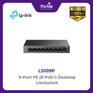 TP-LINK 9-Port FE (8 PoE+) Desktop LiteSwitch