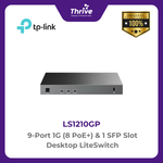 Load image into Gallery viewer, TP-LINK 9-Port 1G (8 PoE+) &amp; 1 SFP Slot Desktop LiteSwitch
