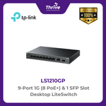 Load image into Gallery viewer, TP-LINK 9-Port 1G (8 PoE+) &amp; 1 SFP Slot Desktop LiteSwitch
