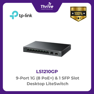 TP-LINK 9-Port 1G (8 PoE+) & 1 SFP Slot Desktop LiteSwitch