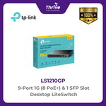 Load image into Gallery viewer, TP-LINK 9-Port 1G (8 PoE+) &amp; 1 SFP Slot Desktop LiteSwitch
