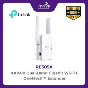 TP-LINK AX1500 Dual-Band Gigabit Wi-Fi 6 OneMesh™ Extender