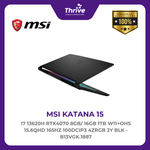 Load image into Gallery viewer, MSI KATANA 15 I7 13620H RTX4070 8GB/ 16GB 1TB W11+OHS 15.6QHD 165HZ 100DCIP3 4ZRGB 2Y BLK -B13VGK.1887
