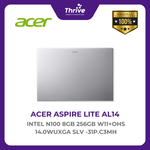 Load image into Gallery viewer, ACER ASPIRE LITE AL14 INTEL N100 8GB 256GB W11+OHS 14.0WUXGA SLV -31P.C3MH
